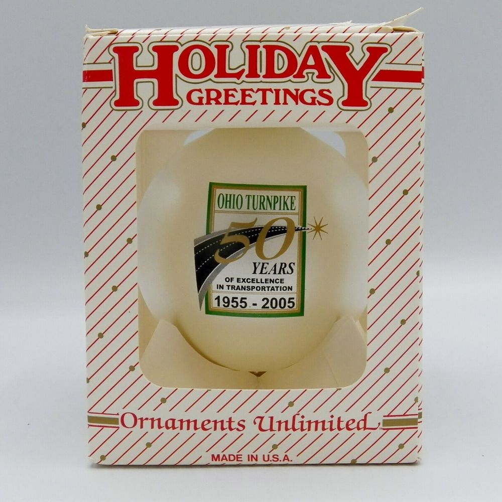 Ohio Turnpike 50th Anniversary Christmas Ornament 1955 2005 Souvenir Highway USA - Picture 7 of 7